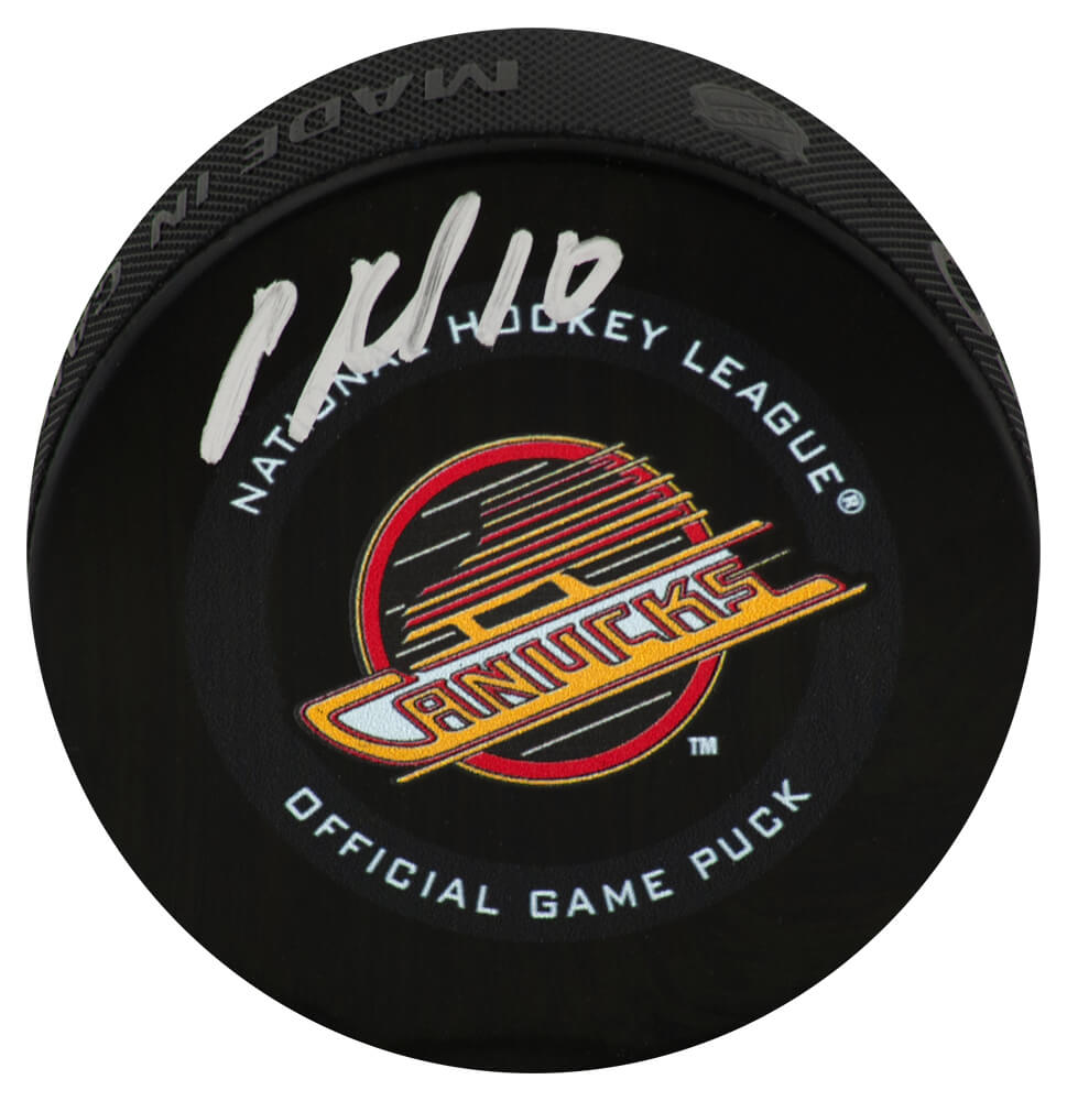 Pavel Bure Signed Vancouver Canucks Logo Official Game Hockey Puck - BURPUC403 - Pavel Bure Signed Vancouver Canucks Logo Official Game Hockey Puck product image