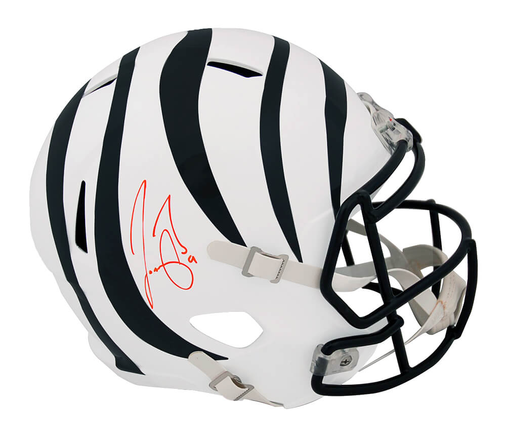 Joe Burrow Signed Cincinnati Bengals 2022 Alternate White Riddell Full Size Speed Replica Helmet (Fanatics) - BURREP303 - Joe Burrow Signed Cincinnati Bengals 2022 Alternate White Riddell Full Size Speed Replica Helmet (Fanatics) product image