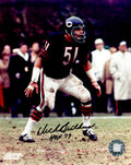 Dick Butkus Signed Bears Action 8x10 Photo w/HOF'79 - BUT08P309 - Dick Butkus Signed Bears Action 8x10 Photo w/HOF'79 product image