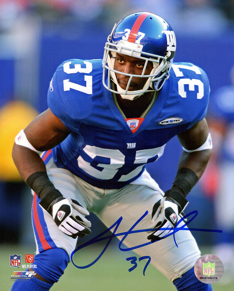 James Butler Signed New York Giants Blue Jersey Close Up Action 8x10 Photo - BUT08P345 - James Butler Signed New York Giants Blue Jersey Close Up Action 8x10 Photo product image