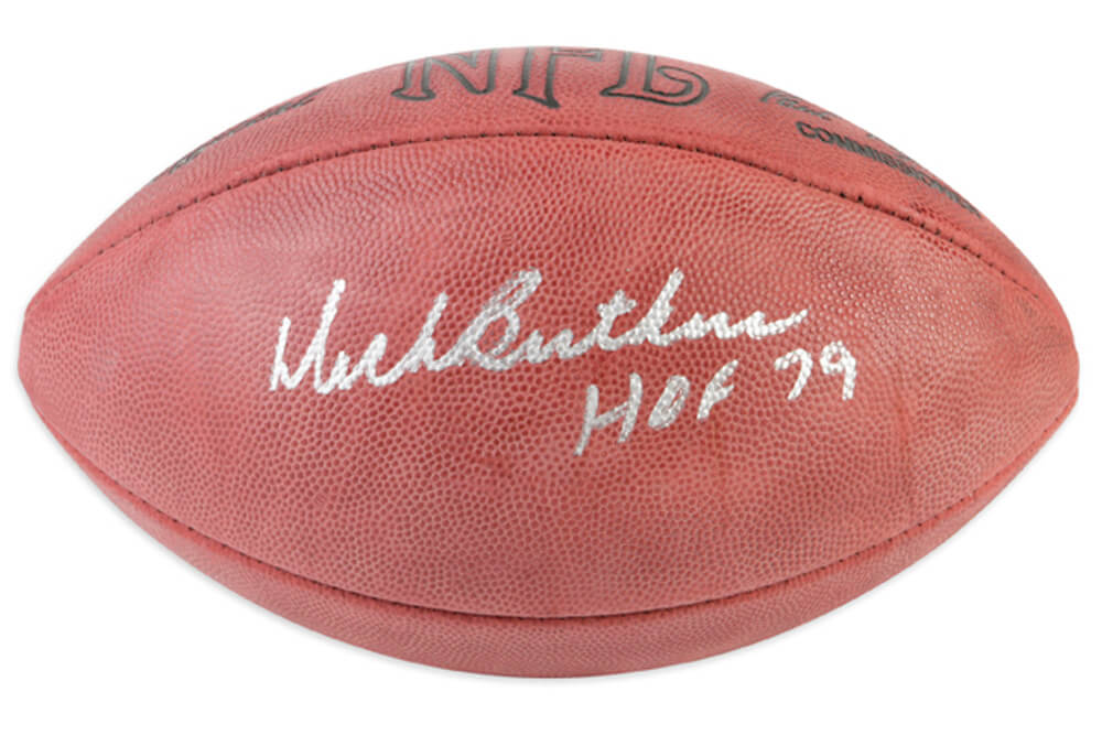 Dick Butkus Signed Wilson Duke NFL Football w/HOF 79 - BUTFTB300 - Dick Butkus Signed Wilson Duke NFL Football w/HOF 79 product image
