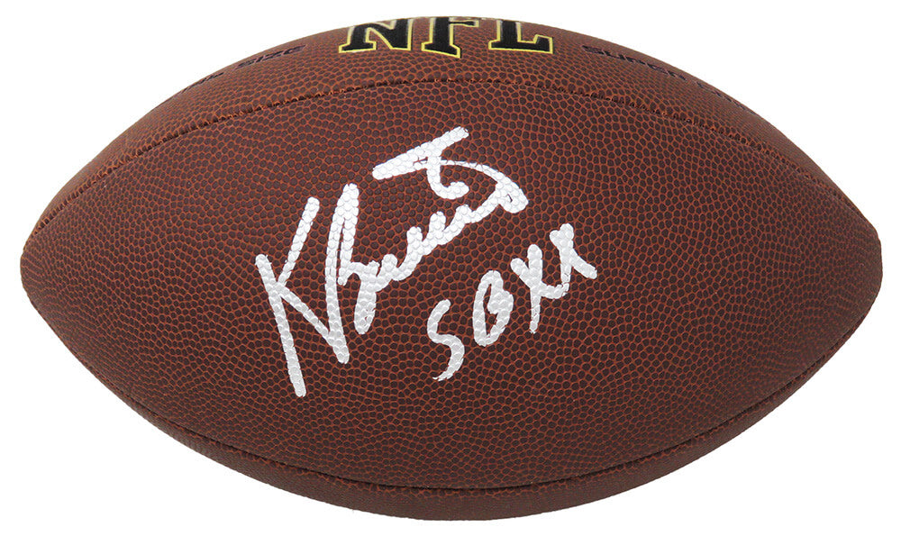 Kevin Butler Signed Wilson Super Grip Full Size NFL Football w/SB XX - BUTFTB321 - Kevin Butler Signed Wilson Super Grip Full Size NFL Football w/SB XX product image