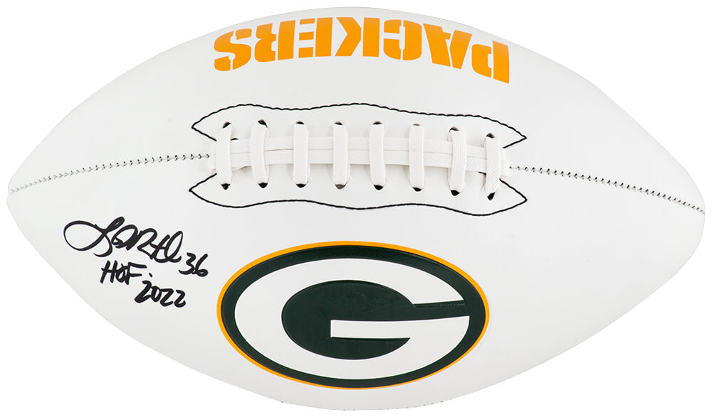 LeRoy Butler Signed Green Bay Packers Franklin White Logo Football w/HOF 2022 - BUTFTB331 - LeRoy Butler Signed Green Bay Packers Franklin White Logo Football w/HOF 2022 product image