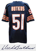 Dick Butkus Signed Navy Custom Football Jersey - BUTJRY302 - Dick Butkus Signed Navy Custom Football Jersey product image