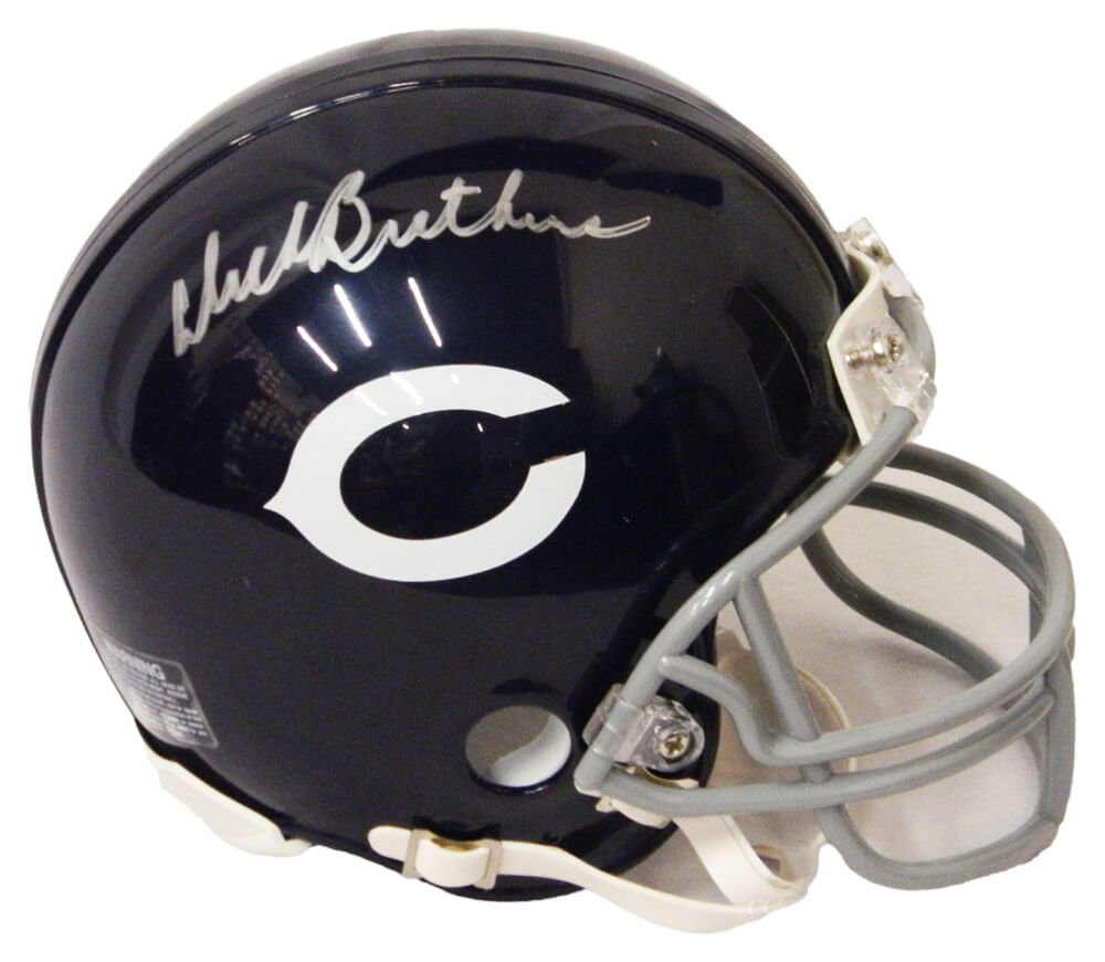 Dick Butkus Signed Chicago Bears Throwback Riddell Mini Helmet - BUTMIN302 - Dick Butkus Signed Chicago Bears Throwback Riddell Mini Helmet product image