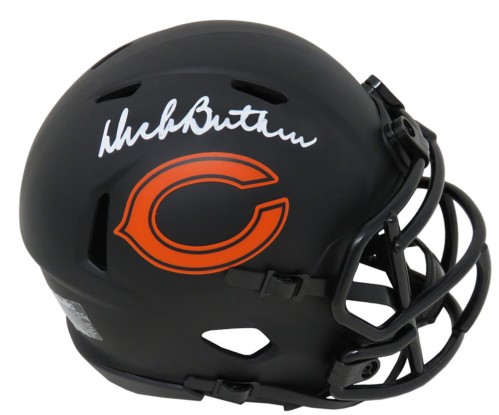 Dick Butkus Signed Chicago Bears Eclipse Black Matte Riddell Speed Mini Helmet - BUTMIN306 - Dick Butkus Signed Chicago Bears Eclipse Black Matte Riddell Speed Mini Helmet product image
