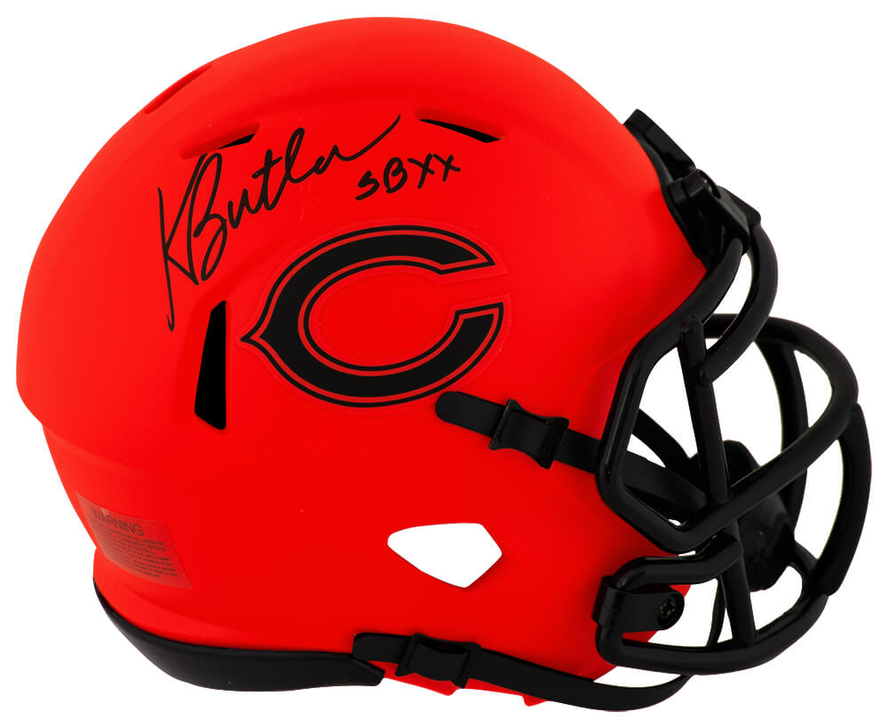 Kevin Butler Signed Chicago Bears RAVE Riddell Speed Mini Helmet w/SB XX - BUTMIN318 - Kevin Butler Signed Chicago Bears RAVE Riddell Speed Mini Helmet w/SB XX product image