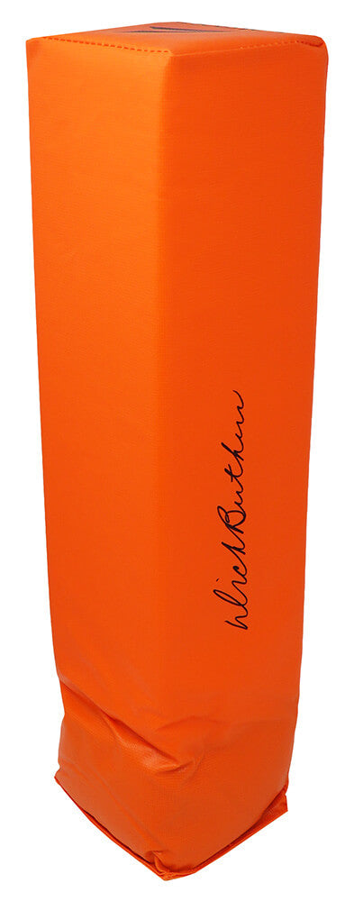 Dick Butkus Signed Orange Football Endzone Pylon - BUTPYL300 - Dick Butkus Signed Orange Football Endzone Pylon product image