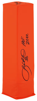 LeRoy Butler Signed BSN Orange Football Endzone Pylon w/HOF 2022 - BUTPYL310 - LeRoy Butler Signed BSN Orange Football Endzone Pylon w/HOF 2022 product image