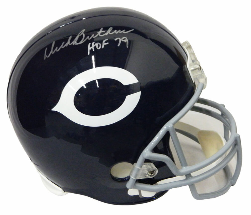 Dick Butkus Signed Chicago Bears Throwback Riddell Full-Size Replica Helmet w/HOF'79 - BUTREP303 - Dick Butkus Signed Chicago Bears Throwback Riddell Full-Size Replica Helmet w/HOF'79 product image