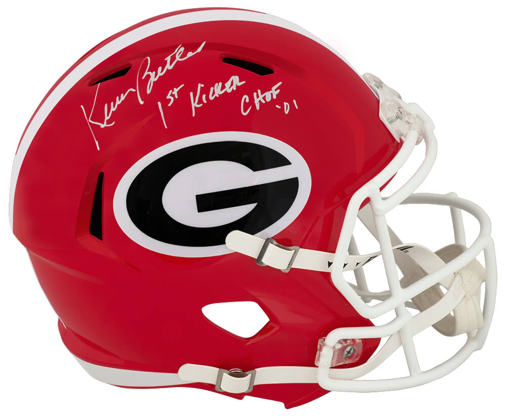 Kevin Butler Signed Georgia Bulldogs Riddell Full Size Speed Replica Helmet w/1st Kicker CHOF'01 - BUTREP310 - Kevin Butler Signed Georgia Bulldogs Riddell Full Size Speed Replica Helmet w/1st Kicker CHOF'01 product image