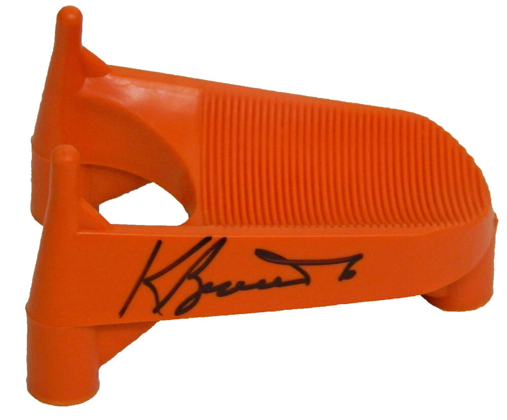 Kevin Butler Signed Wilson Orange Kicking Tee - BUTTEE300 - Kevin Butler Signed Wilson Orange Kicking Tee product image