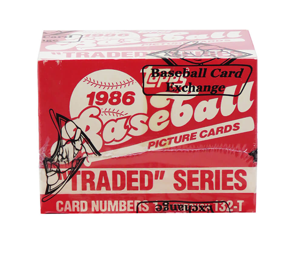 1986 Topps Traded Baseball Factory Set BBCE Wrapped From A Sealed Case (FASC) - BX186TTE1 - 1986 Topps Traded Baseball Factory Set BBCE Wrapped From A Sealed Case (FASC) product image