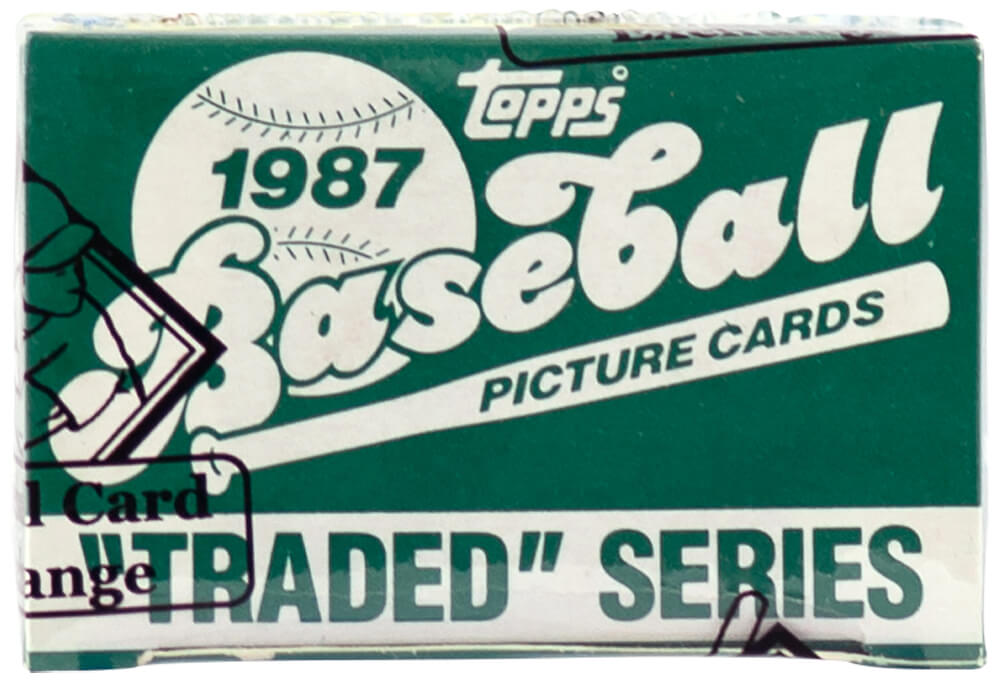 1987 Topps Traded Baseball Factory Set BBCE Wrapped From A Sealed Case (FASC) (Greg Maddux RC) - BX187TTE1 - 1987 Topps Traded Baseball Factory Set BBCE Wrapped From A Sealed Case (FASC) (Greg Maddux RC) product image