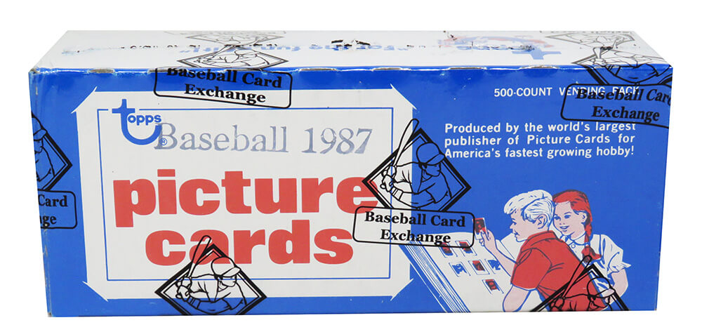 1987 Topps Baseball Unopened Vending Box BBCE Wrapped From A Sealed Case (FASC) - 500 Cards (Bonds/Bo/McGwire RCs??) - BX187TVE1 - 1987 Topps Baseball Unopened Vending Box BBCE Wrapped From A Sealed Case (FASC) - 500 Cards (Bonds/Bo/McGwire RCs??) product image