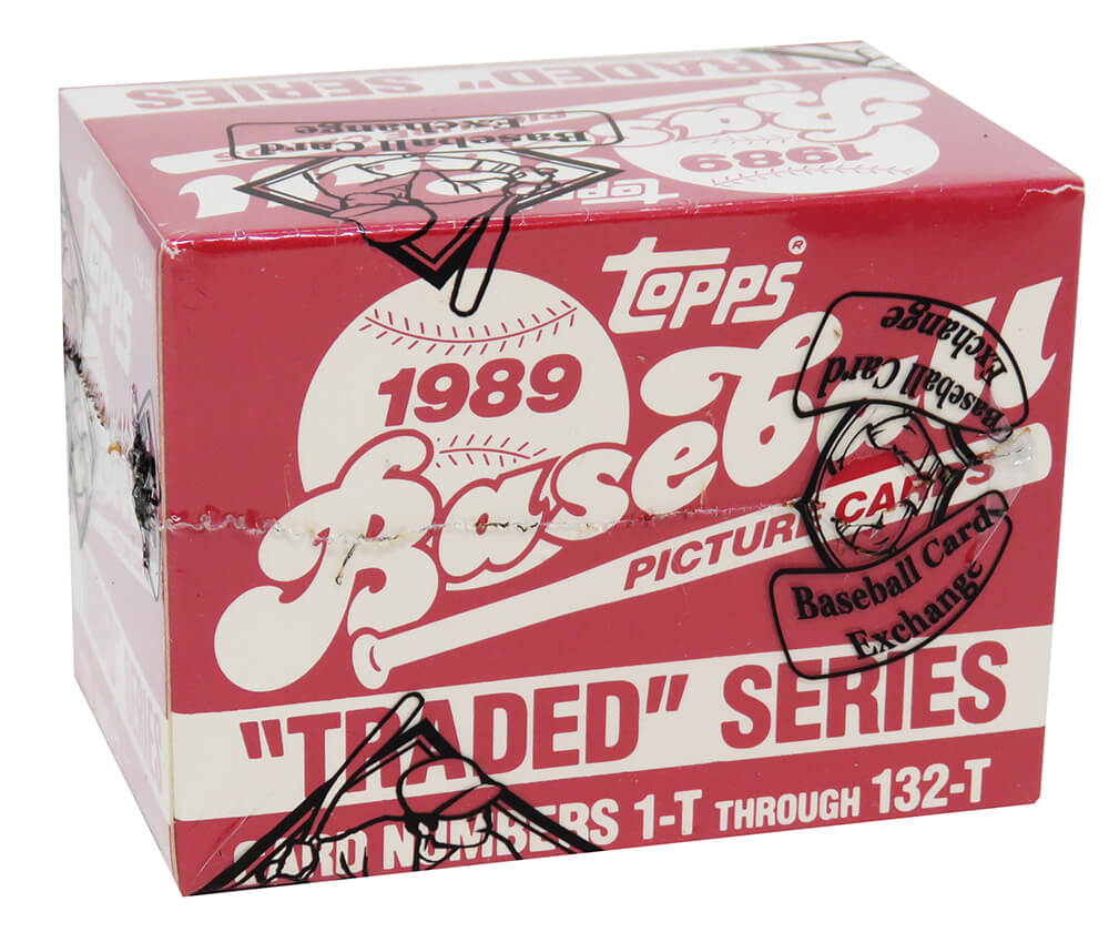 1989 Topps Traded Baseball Factory Set BBCE Wrapped From A Sealed Case (FASC) (Ken Griffey Jr. RC) - BX189TTE1 - 1989 Topps Traded Baseball Factory Set BBCE Wrapped From A Sealed Case (FASC) (Ken Griffey Jr. RC) product image