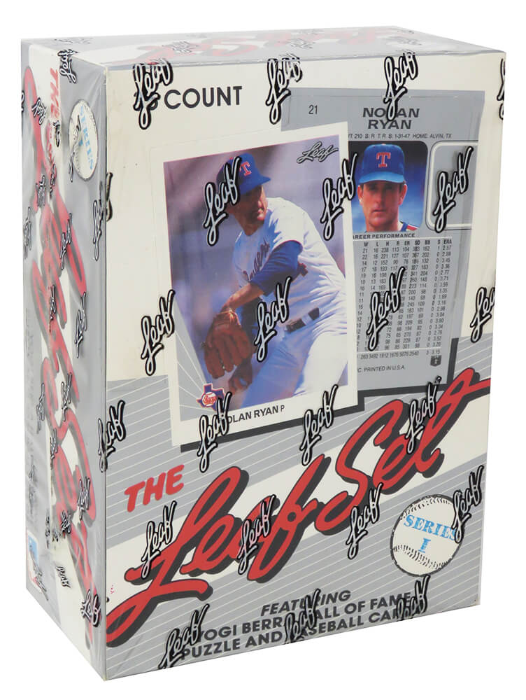 1990 Leaf Series 1 Baseball Factory Sealed Hobby Box - 36 Packs - BX190LWF1 - 1990 Leaf Series 1 Baseball Factory Sealed Hobby Box - 36 Packs product image