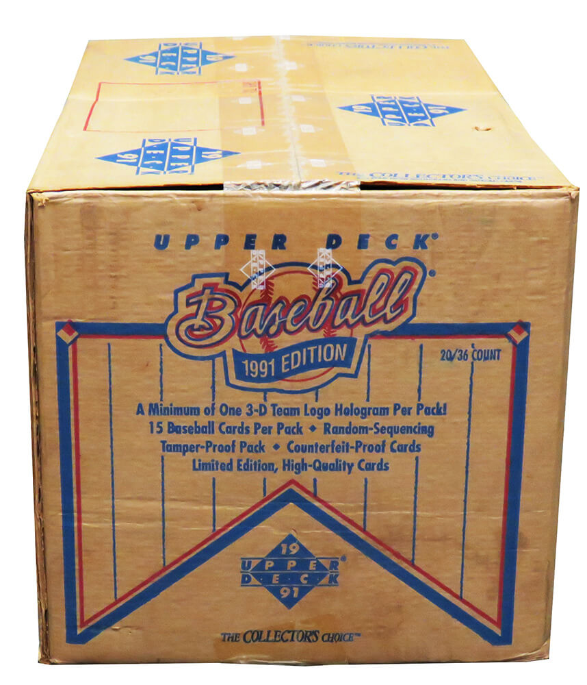 1991 Upper Deck Baseball Low # Series Factory Sealed Case - 20 Boxes (Find the Nolan) - BX1C91UWF - 1991 Upper Deck Baseball Low # Series Factory Sealed Case - 20 Boxes (Find the Nolan) product image