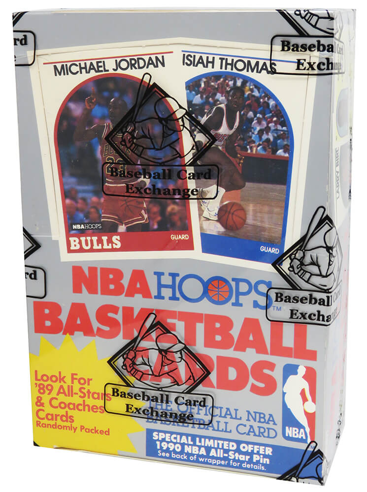 1989 Hoops Series 1 Basketball Box BBCE Wrapped From A Sealed Case (FASC) - 36 Packs (Jordan on box) - BX289HWEJ - 1989 Hoops Series 1 Basketball Box BBCE Wrapped From A Sealed Case (FASC) - 36 Packs (Jordan on box) product image