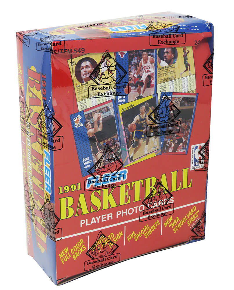 1991-92 Fleer Basketball Unopened Rack Box BBCE Wrapped From A Sealed Case (FASC) - 24 Packs - BX291FRE1 - 1991-92 Fleer Basketball Unopened Rack Box BBCE Wrapped From A Sealed Case (FASC) - 24 Packs product image