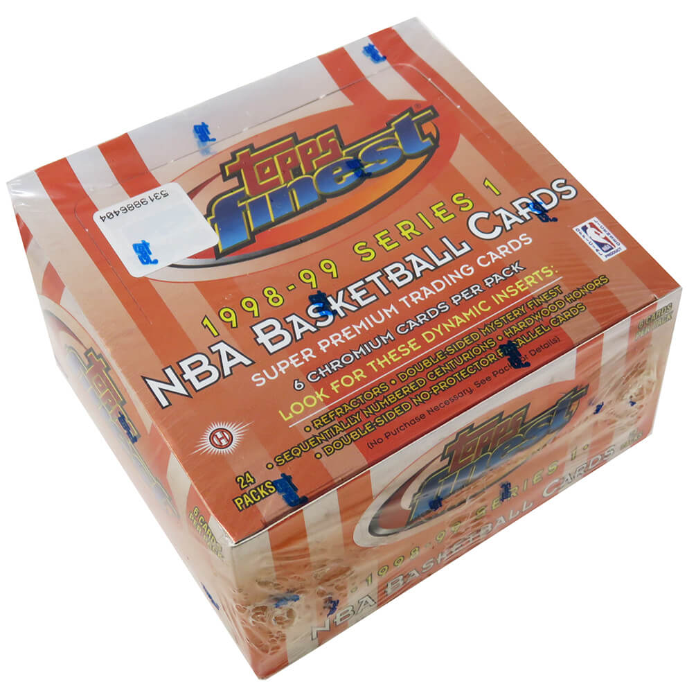 1998-99 Topps Finest Series 1 Basketball Factory Sealed Unopened Hobby Box - 24 Packs - BX298FHF1 - 1998-99 Topps Finest Series 1 Basketball Factory Sealed Unopened Hobby Box - 24 Packs product image