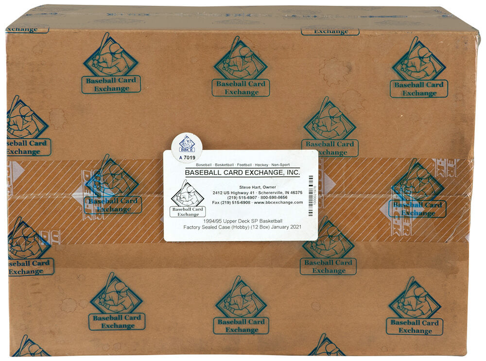 1994-95 Upper Deck SP Basketball Hobby Case - Factory Sealed BBCE Wrapped - (12 Boxes) - BX2C95SPE - 1994-95 Upper Deck SP Basketball Hobby Case - Factory Sealed BBCE Wrapped - (12 Boxes) product image