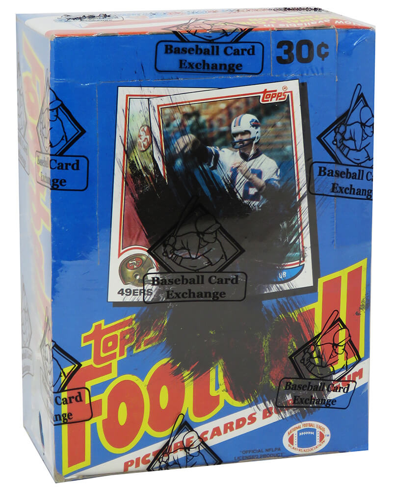 1982 Topps Football Unopened X-Out Wax Box BBCE Sealed Wrapped - 36 Packs - BX382TXE1 - 1982 Topps Football Unopened X-Out Wax Box BBCE Sealed Wrapped - 36 Packs product image