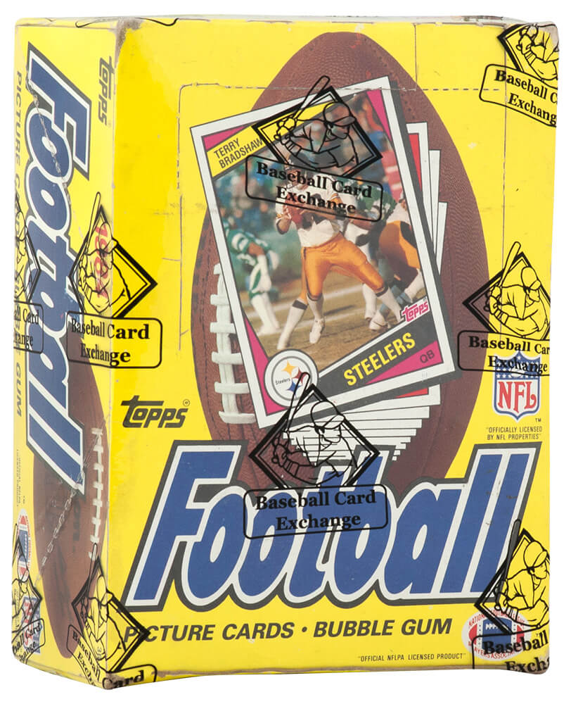 1984 Topps Football Unopened Wax Box BBCE Sealed Wrapped - 36 Packs (Non X-Out) (B) - BX384TWEB - 1984 Topps Football Unopened Wax Box BBCE Sealed Wrapped - 36 Packs (Non X-Out) (B) product image