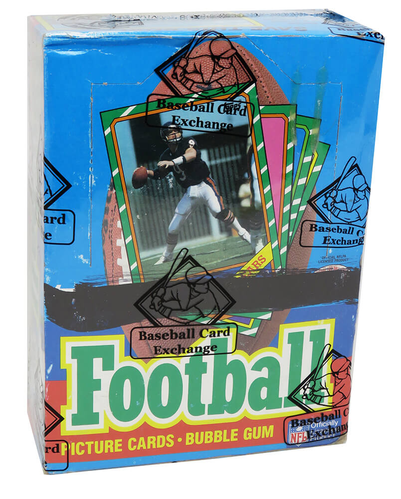 1986 Topps Football Unopened Wax Box BBCE Sealed Wrapped - 36 Packs (Jerry Rice, Steve Young RC??) (C) - BX386TWEC - 1986 Topps Football Unopened Wax Box BBCE Sealed Wrapped - 36 Packs (Jerry Rice, Steve Young RC??) (C) product image