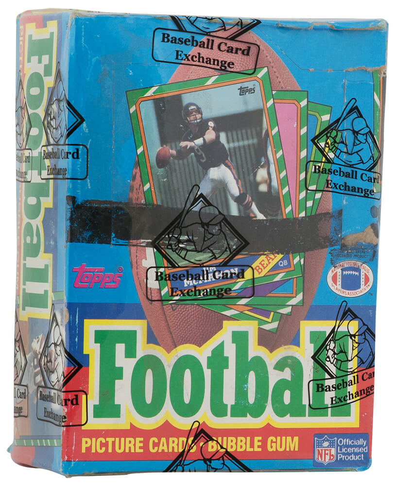 1986 Topps Football Unopened Wax (X-Out) Box BBCE Sealed Wrapped - 36 Packs (Jerry Rice, Steve Young RC??) (D) - BX386TWED - 1986 Topps Football Unopened Wax (X-Out) Box BBCE Sealed Wrapped - 36 Packs (Jerry Rice, Steve Young RC??) (D) product image
