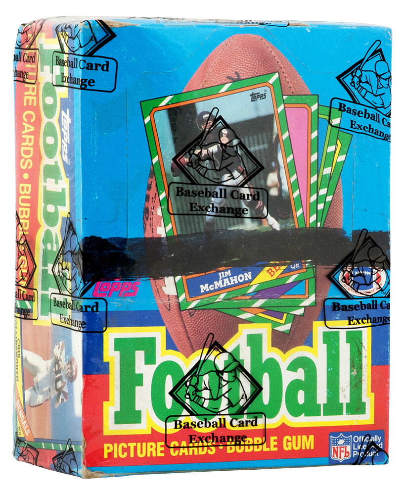1986 Topps Football Unopened Wax (X-Out) Box BBCE Sealed Wrapped - 36 Packs (Jerry Rice, Steve Young RC??) (E) - BX386TWEE - 1986 Topps Football Unopened Wax (X-Out) Box BBCE Sealed Wrapped - 36 Packs (Jerry Rice, Steve Young RC??) (E) product image