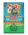 1989 Score Football Unopened Wax Box BBCE Sealed Wrapped - 36 Packs - BX389SWE1 - 1989 Score Football Unopened Wax Box BBCE Sealed Wrapped - 36 Packs product image