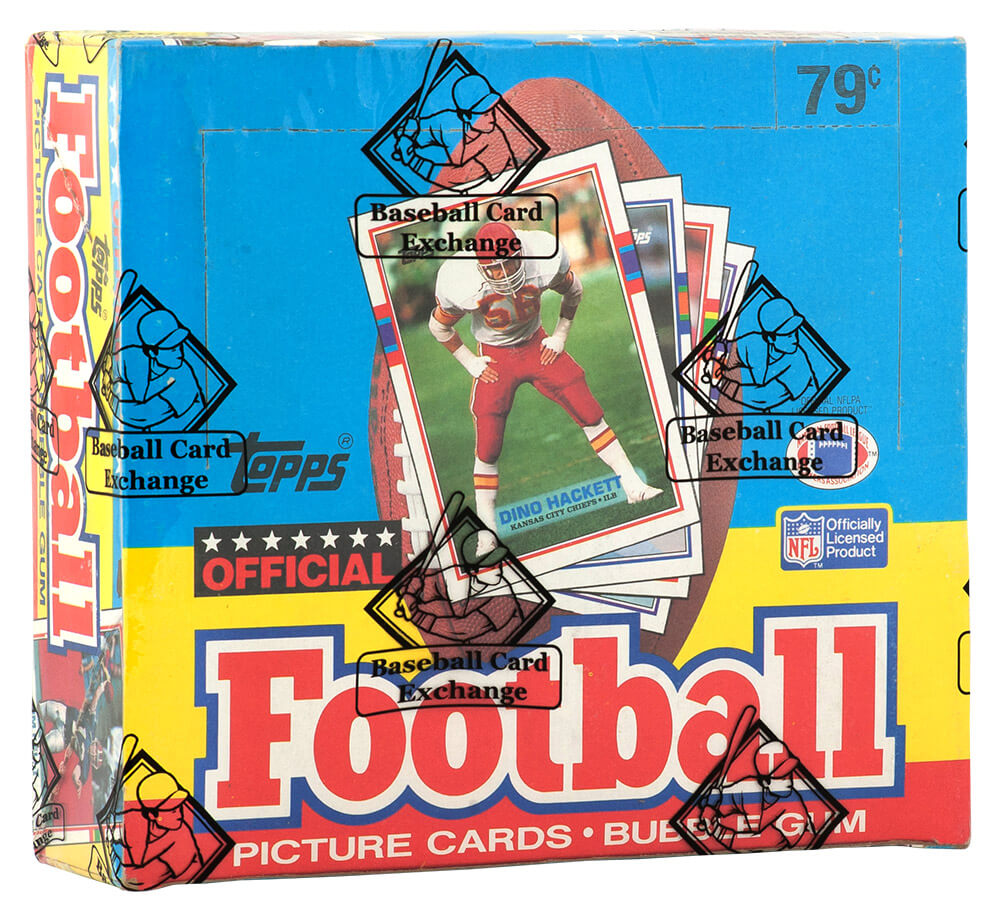 1989 Topps Football Cello Unopened Box BBCE Sealed Wrapped - 24 Packs - BX389TCE1 - 1989 Topps Football Cello Unopened Box BBCE Sealed Wrapped - 24 Packs product image