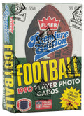 1990 Fleer Football (Premiere Edition) Unopened Wax Box BBCE Wrapped From A Sealed Case (FASC) - BX390FFE1 - 1990 Fleer Football (Premiere Edition) Unopened Wax Box BBCE Wrapped From A Sealed Case (FASC) product image