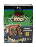 1991 Topps Stadium Club Football Unopened Box BBCE Wrapped From A Sealed Case (FASC) - BX391CWE1 - 1991 Topps Stadium Club Football Unopened Box BBCE Wrapped From A Sealed Case (FASC) product image