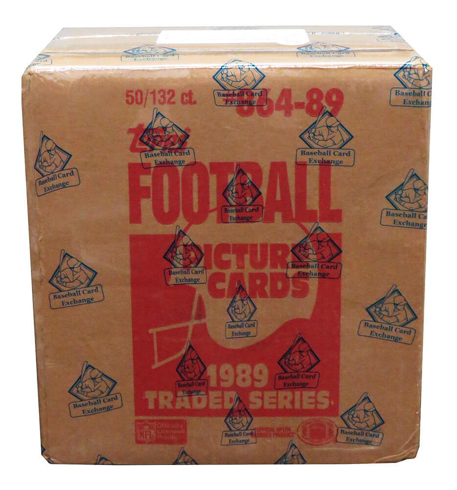 1989 Topps Traded Football Unopened Factory Sealed Case (50 Sets) - BBCE Authenticated - BX3C89TTE - 1989 Topps Traded Football Unopened Factory Sealed Case (50 Sets) - BBCE Authenticated product image