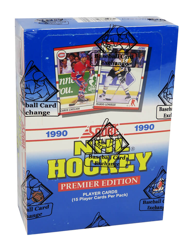 1990 Score Hockey Unopened Wax Box BBCE Wrapped From A Sealed Case (FASC) - 36 Packs (Brodeur/Jagr/Lindros RC??) - BX490SAE1 - 1990 Score Hockey Unopened Wax Box BBCE Wrapped From A Sealed Case (FASC) - 36 Packs (Brodeur/Jagr/Lindros RC??) product image