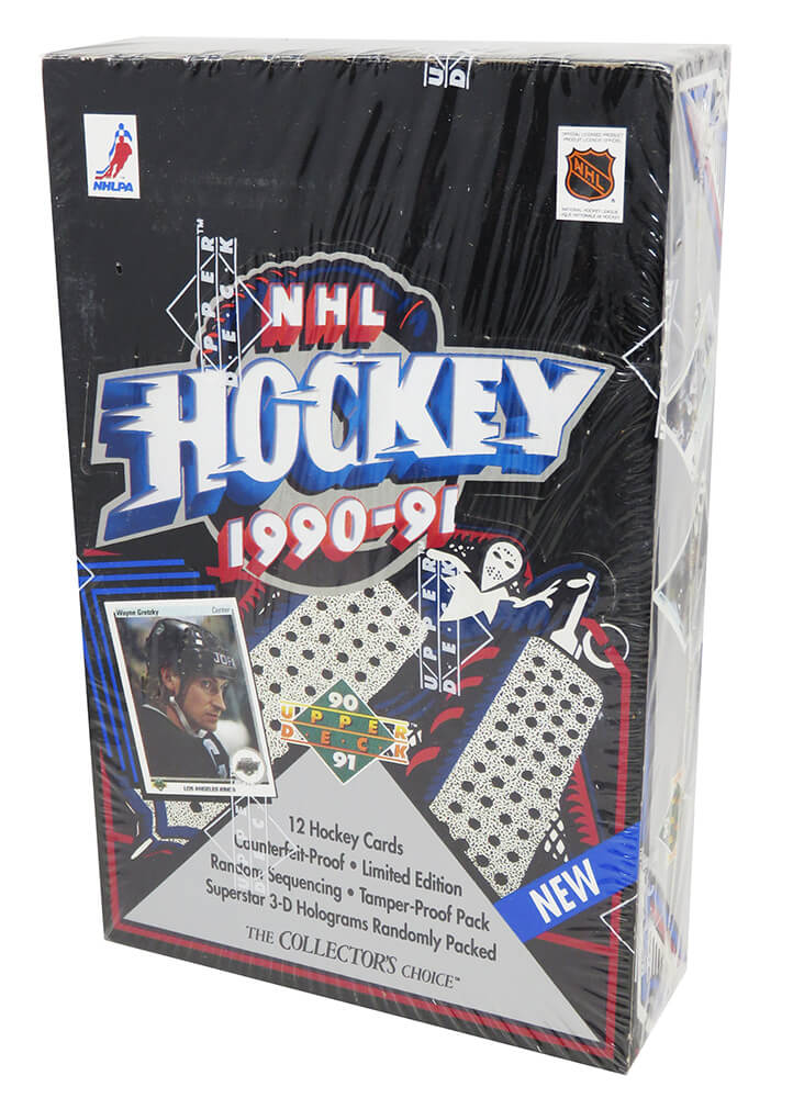 1990-91 Upper Deck Hockey Low Series Factory Sealed Box - 36 Packs - BX490UHF1 - 1990-91 Upper Deck Hockey Low Series Factory Sealed Box - 36 Packs product image