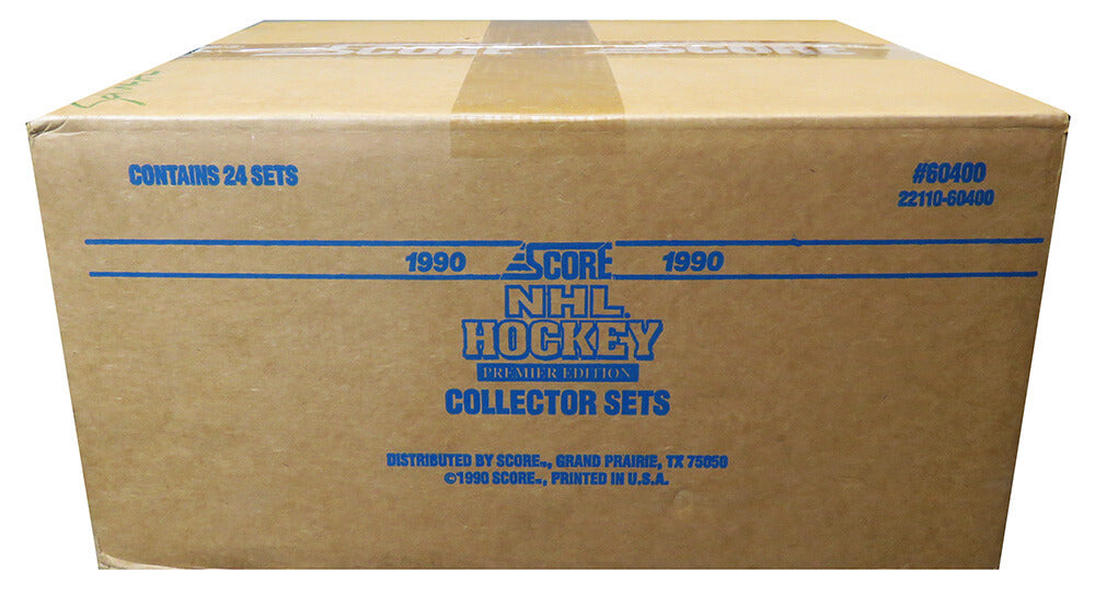 1990 Score Hockey Factory Sealed Set Case (24 Sets In Case) (Jagr/Brodeur/Lindros RC's) - BX4C90FSA - 1990 Score Hockey Factory Sealed Set Case (24 Sets In Case) (Jagr/Brodeur/Lindros RC's) product image