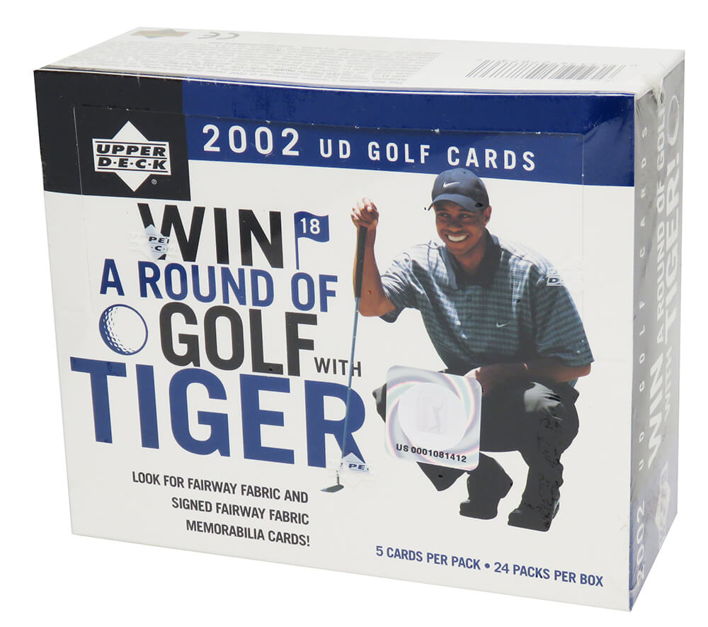 2002 Upper Deck Golf Green Grass Edition Factory Sealed Box 24 Packs - (Mickelson RC??) - BX502UHF1 - 2002 Upper Deck Golf Green Grass Edition Factory Sealed Box 24 Packs - (Mickelson RC??) product image
