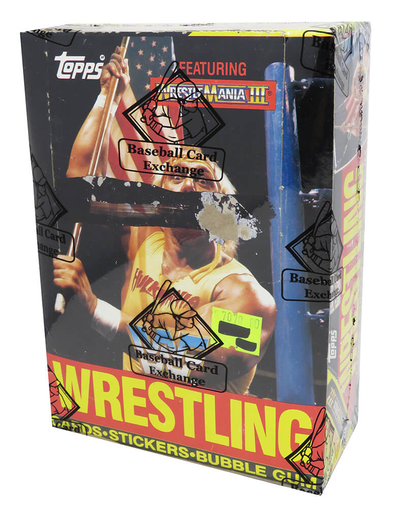 1987 Topps WWF Wrestling Box BBCE Wrapped - 36 Pack Box - BX587TWE1   - 1987 Topps WWF Wrestling Box BBCE Wrapped - 36 Pack Box product image