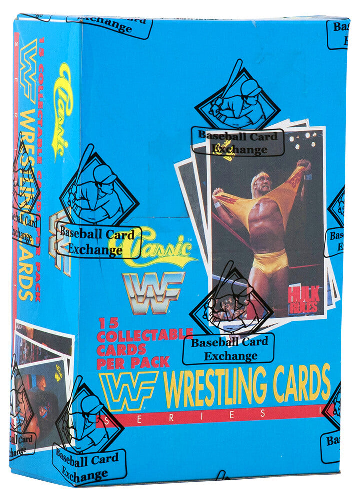 1990 Classic WWF Wrestling Series 1 Wax Box - (BBCE / FASC) - 36 Pack Box - BX590CWE1 - 1990 Classic WWF Wrestling Series 1 Wax Box - (BBCE / FASC) - 36 Pack Box product image