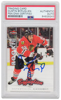 Dustin Byfuglien Signed Chicago Blackhawks 2006-07 Fleer Ultra Rookie Hockey Card #204 - (PSA Encapsulated) - BYFCAR402 - Dustin Byfuglien Signed Chicago Blackhawks 2006-07 Fleer Ultra Rookie Hockey Card #204 - (PSA Encapsulated) product image