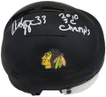 Dustin Byfuglien Signed Chicago Blackhawks Black Hockey Mini Helmet w/2010 SC Champs - BYFMIN400 - Dustin Byfuglien Signed Chicago Blackhawks Black Hockey Mini Helmet w/2010 SC Champs product image