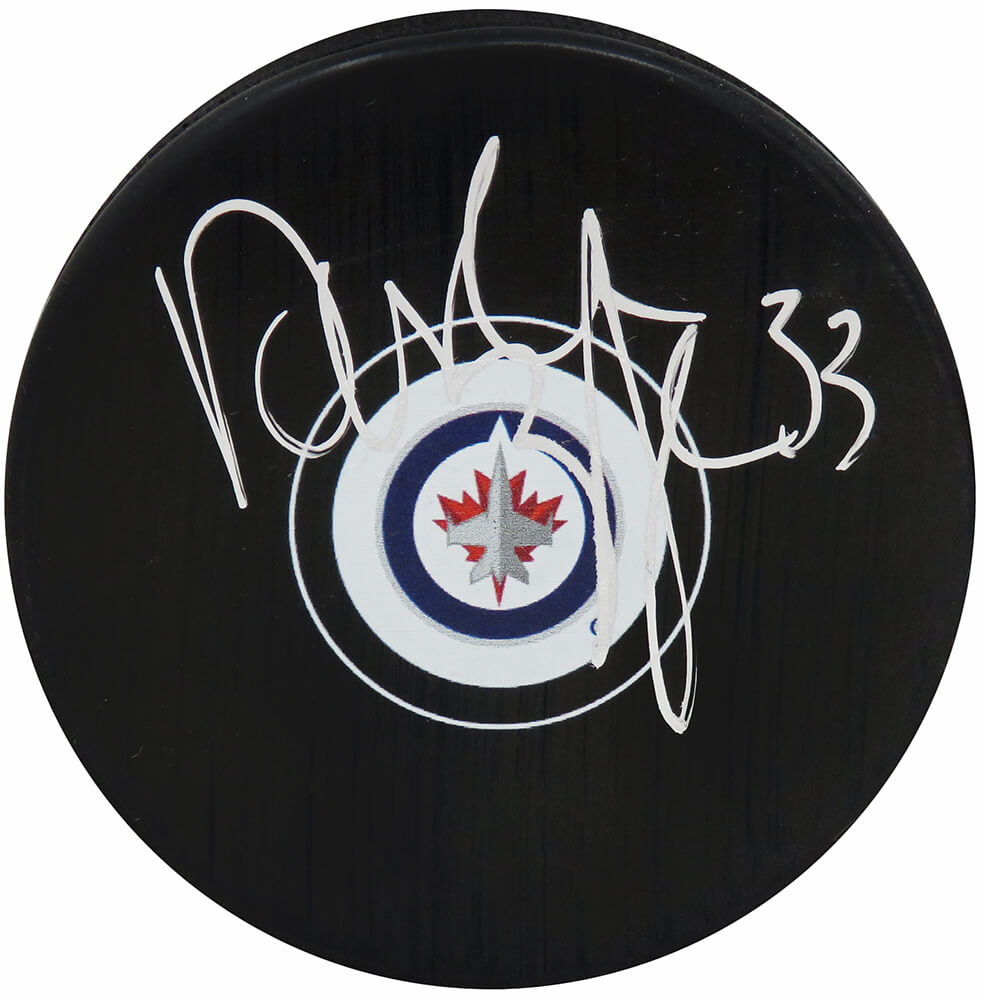 Dustin Byfuglien Signed Winnipeg Jets Logo Hockey Puck - BYFPUC402 - Dustin Byfuglien Signed Winnipeg Jets Logo Hockey Puck product image