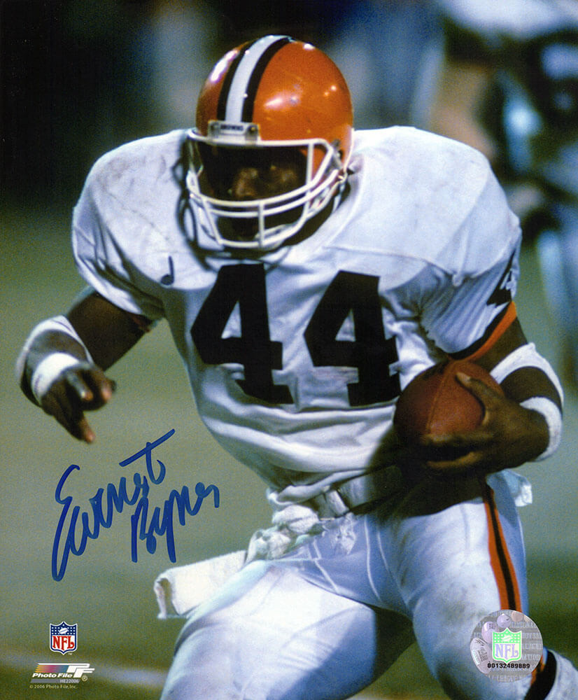 Earnest Byner Signed Cleveland Browns White Jersey Action 8x10 Photo - BYN08P304 - Earnest Byner Signed Cleveland Browns White Jersey Action 8x10 Photo product image