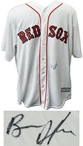 Ben Affleck Signed Boston Red Sox White Majestic Replica Jersey - AFFJRY500 - Ben Affleck Signed Boston Red Sox White Majestic Replica Jersey product image