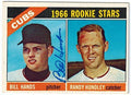 Bill Hands Signed Chicago Cubs 1966 Topps Rookie Card #39 - HANCAR100 - Bill Hands Signed Chicago Cubs 1966 Topps Rookie Card #39 product image