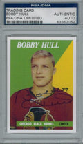 Bobby Hull Signed Autographed Blackhawks 1958-59 Rookie Re-print Card #66 PSA/DNA - HULCAR401 - Bobby Hull Signed Autographed Blackhawks 1958-59 Rookie Re-print Card #66 PSA/DNA product image