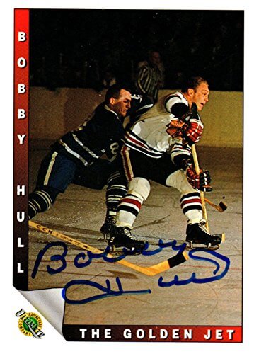 Bobby Hull Signed Chicago Blackhawks 1992 Ultimate Trading Card #89 - HULCAR406 - Bobby Hull Signed Chicago Blackhawks 1992 Ultimate Trading Card #89 product image